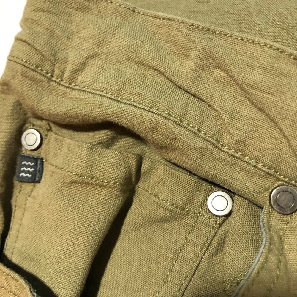 Free Fly mens 34x32 khaki green pants lightweight casual athleisure stretchy - Picture 10 of 11